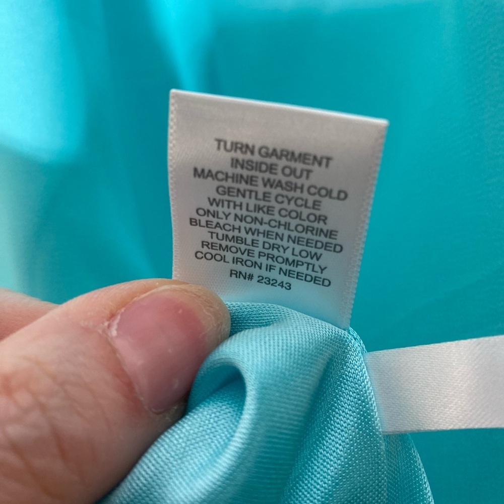 New York & Company Blue Smocked Midi Dress - Picture 4 of 14